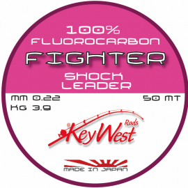 Key West F.C. FIGHTER 0,22mm 3,9kg 50mt FLUOROCARBON 100% Made in Japan